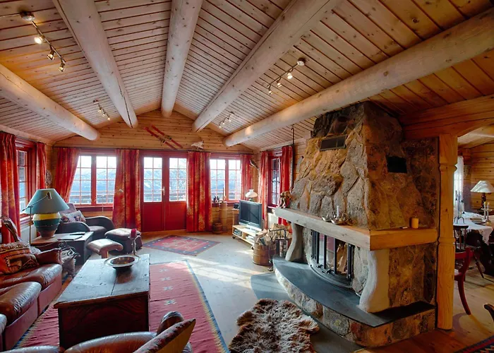 Сasa de vacaciones Stor Tommerhytte Med Fjellutsikt Beitostolen